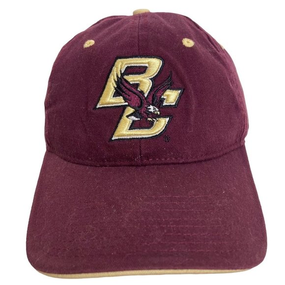 The Game Other - Boston College Eagles The Game Hat Adjustable Strap Back Burgundy Cotton Cap